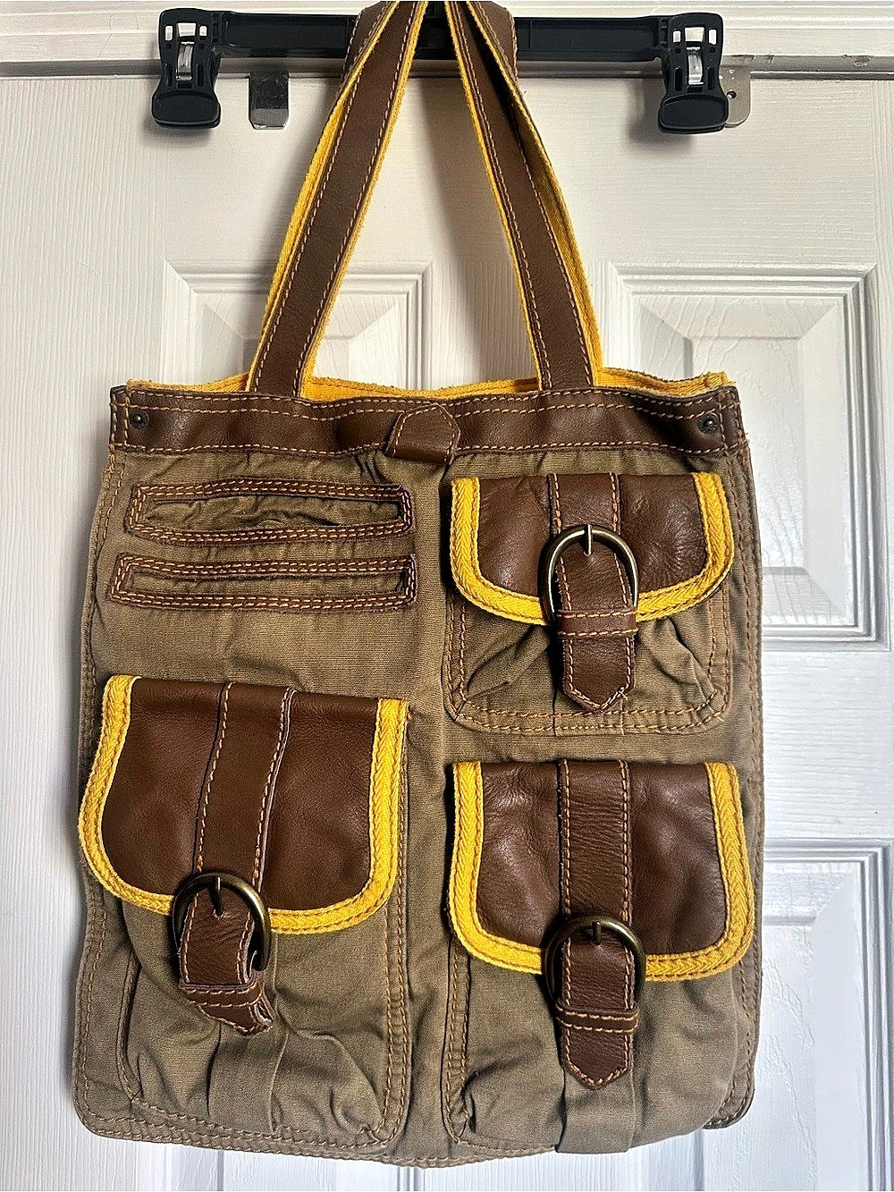 Gap 1969 vintage Brown & Green Canvas Tote
